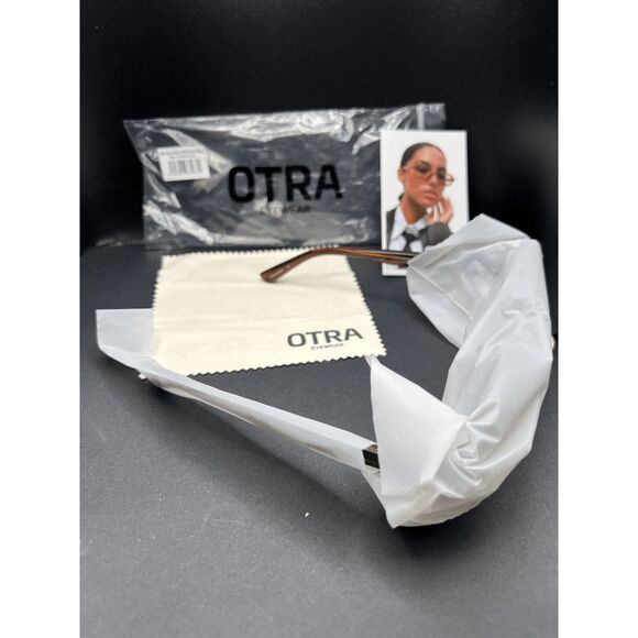 New! Otra Abby Transparent Maple Frames Brown Fade Lenses Sunglasses main image 4